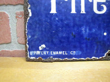 Load image into Gallery viewer, CONTINENTAL FIRE INSURANCE NY Antique Porcelain Sign Patent Enamel Co W Broadway
