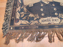 Load image into Gallery viewer, REMEMBER THE MAINE ADMIRAL DEWEY Old Tapestry Artwork Textile Decorative Arts
