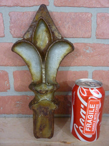 Antique Large Cast Iron Architectural Hardware Element Finial Decorative Art flt
