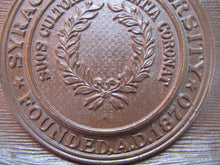 Load image into Gallery viewer, SYRACUSE UNIVERSITY 1920s CS&amp;C Co Cast Iron Bookend Doorstop Decorative Statue
