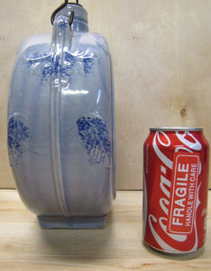 Bardell's Root Beer Stoneware Pottery Jug Canteen Handle Decorated Mountain Deer