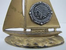 Load image into Gallery viewer, Old GRAND CANYON OF PA Pennsylvania Souvenir INDIAN SAILING SHIP Paperweight
