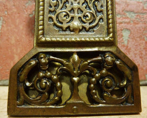 Antique Bronze Decorative Arts Paperclip Exquisite Desk Tool Ornate Scrollwork