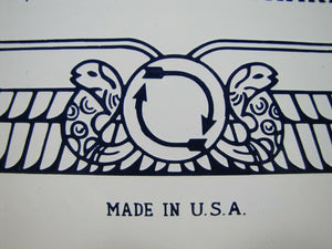 PARKS-CRAMER Co TURBO HUMIDIFIER SYSTEM Antique Porcelain Sign Made in USA Logo