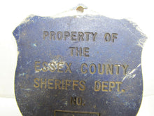 Load image into Gallery viewer, CD CIVIL DEFENSE SHERRIFS DEPT ESSEX COUNTY NJ Old Car Plate Topper Badge Sign
