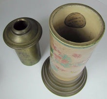 Load image into Gallery viewer, Hollings &amp; Co Boston Antique 19c Porcelain Brass Exquisite Hand Painted Oil Lamp
