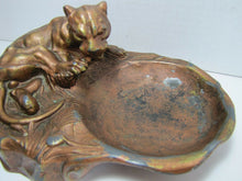 Load image into Gallery viewer, Antique Art Deco Tiger Tray fabulous trinket tip jewelry ring watch coin Ornate
