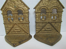 Load image into Gallery viewer, The BELFRY c1928 Cast Iron Old Figural Decorative Art Statue Bookends
