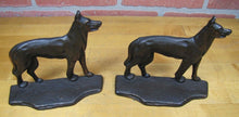 Load image into Gallery viewer, GERMAN SHEPHERD Guard Dogs Old Bookends Cast Iron Decorative Art Statues
