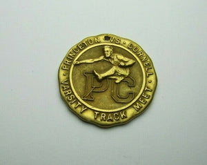 PRINCETON VS CORNELL TRACK MEET Antique Sports Award Medallion Dieges & Clust