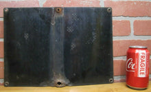 Load image into Gallery viewer, Old Porcelain RESERVED SHIFT MANAGER Repair Shop Gas Station Industrial Ad Sign
