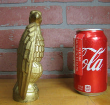Load image into Gallery viewer, Art Deco Eagle Topper Bevel Feather Cast Metal Gold Ornate Hardware Element

