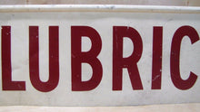 Load image into Gallery viewer, Orig Old SHELLUBRICATION Adv Sign 2 side SHELL Gas Station lube auto repair shop
