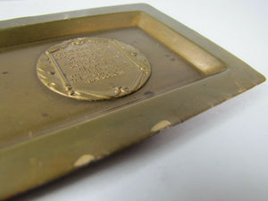 1930s ANCIENT & HONORABLE ARTILLERY Co 1638-1938 300 yr Advertising Brass Tray