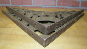 Art Nouveau Cast Iron Large Brackets 19c Decorative Arts Architectural Hardware