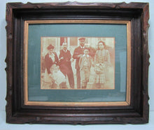 Load image into Gallery viewer, Antique Picture Frame Deep Layered Detailed Edge Gold Train Conductor Family
