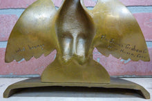 Load image into Gallery viewer, Antique Perched Eagle 13 Star James Graham Co New Haven Conn USA Bronze Bookends
