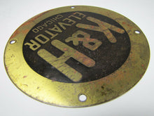 Load image into Gallery viewer, K&amp;H ELEVATOR CHICAGO Old Plaque Sign Brass Bronze Industrial Hardware Ad
