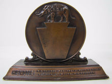 Load image into Gallery viewer, 1920s REPUBLICAN PARTY Col Eric Fisher Wood GOP Elephant Paperweight P-H HOTEL
