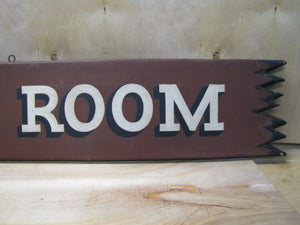 IDAHO ROOM Old Wooden Sign Campground Lakeside Mountain Cabin Lodge Resort Ad
