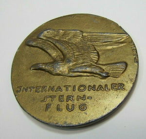 XI 1936 OLYMPIADE BERLIN Medallion Paperweight 2x Internationaler STERN-FLUG