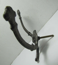 Load image into Gallery viewer, Cast Iron Figural Head Hook Hanger figural architectural hardware lion monster
