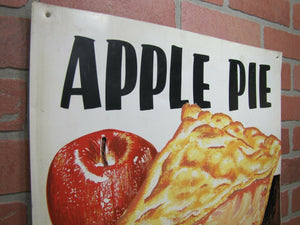 Vintage APPLE PIE 'TRY IT TODAY' Diner Farmers Market Restaurant Desert Ad Sign