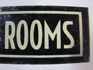 FURNISHED ROOMS Old Sign B&B Hotel Apartment Motel Boarding House Advertising