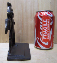 Load image into Gallery viewer, Old GLADIATOR WARRIOR HORSE Cast Iron Decorative Art Deco Era Bookend
