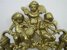 Load image into Gallery viewer, SEA MONSTERS HIPPOCAMPUS CHERUBS Old Brass Decorative Arts Frame Picture Mirror
