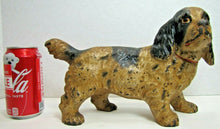 Load image into Gallery viewer, Antique COCKER SPANIEL Cast Iron Figural Dog Doorstop Decorative Art Statue

