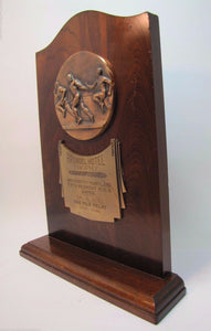 1938 ARUNDEL HOTEL Award Trophy UNIVERSITY OF MARYLAND AAU Track ONE MILE RELAY