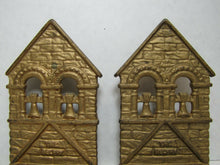 Load image into Gallery viewer, The BELFRY c1928 Cast Iron Old Figural Decorative Art Statue Bookends
