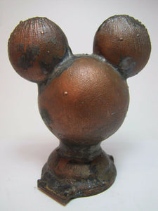 Orig MICKEY MOUSE WALT DISNEY Toy Mold rare WDP marked metal figural head mld