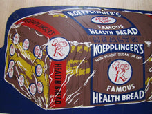 Load image into Gallery viewer, Old KOEPPLINGER&#39;S HEALTH BREAD DETROIT MICHIGAN Store Display Ad Bakery Sign
