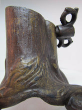 Load image into Gallery viewer, Antique Cast Iron Tree Base Roots Stand exquisite fine detailing pole base stand
