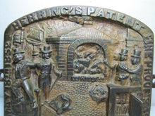 Load image into Gallery viewer, HERRING&#39;S FIREPROOF SAFE p1852 NEW YORK Antique Bronze Safe Plaque Sign Ornate
