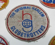 Load image into Gallery viewer, HARLEM GLOBETROTTERS Old Cloth Patches lot of 5 Basketball Sports Souvenirs
