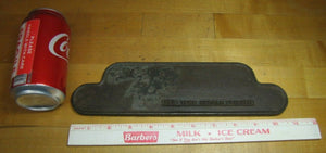 Old NEW YORK HERALD TRIBUNE Newspaper Advertising Cast Iron Paper Weight Sign Ad