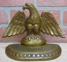 Load image into Gallery viewer, Antique Perched Eagle 13 Star James Graham Co New Haven Conn USA Bronze Bookends
