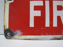 Load image into Gallery viewer, FIRE HOSE Original Old Porcelain Sign READY MADE Co NY Industrial Building Shop
