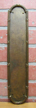 Load image into Gallery viewer, Antique Brass Door Push Plate Architectural Hardware Element

