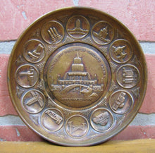 Load image into Gallery viewer, Orig 1933-4 CHICAGO WORLD&#39;S FAIR CENTURY OF PROGRESS Brass Bronze Buidlings Tray
