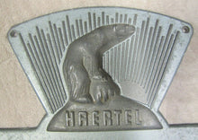 Load image into Gallery viewer, 1940&#39;s HAERTEL FUR STORAGE VAULT Sign Art Deco High Relief Ornate Rare HTF
