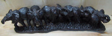 Load image into Gallery viewer, Old Ironwood Elephant Family Herd Sculpture large detailed hand carved artwork
