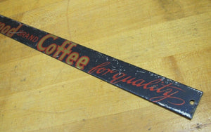 BUY SHERWOOD BRAND COFFEE FOR QUALITY Antique Tin Sign Country Store Advertising