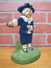 Load image into Gallery viewer, PILGRIM BOY Antique Doorstop Cast Iron Figural Decorative Art Statue Doorstopper
