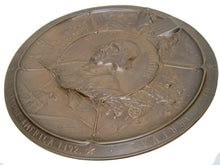 Load image into Gallery viewer, COLUMBIAN EXPO CHICAGO 19c Bronze Plaque Discovery of America TONETTI PARIS 1892
