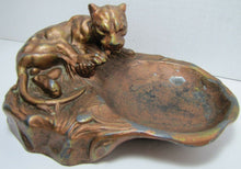 Load image into Gallery viewer, Antique Art Deco Tiger Tray fabulous trinket tip jewelry ring watch coin Ornate
