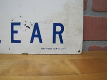 Load image into Gallery viewer, PRACTICE GOOD HOUSEKEEPING KEEP AISLES CLEAR Old Safety Sign READY MADE Co NY
